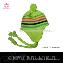 Patron en tricot gratuit pour chapeau Earflaps tricoté chapeau hiver chaud usine professionnelle
